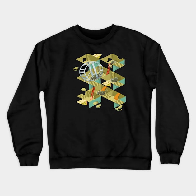 Escher’s Mousetrap Crewneck Sweatshirt by BullShirtCo